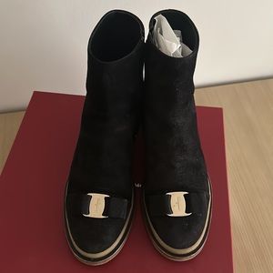 Salvatore Ferragamo suede booties. Size 7
